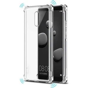Case 4U Huawei Mate 10 Lite Kılıf Köşe Korumalı Darbe Emici Anti Shock Arka Kapak Şeffaf