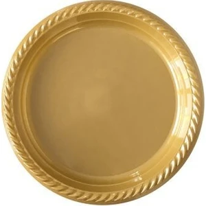 Altın Plastik Tabak 22 cm