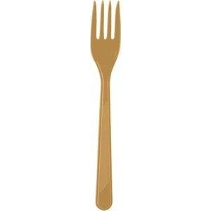 Altın Plastik Çatal
