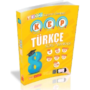 Kırmızı Beyaz Yayınlar 8.Sınıf  Kazanım Destekli Türkçe KEP 8.Sınıf Yeni 2019 Müfredat