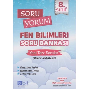 Bulut Eğitim ve Kültür Yayınları Eğitim 8. Sınıf Soru Yorum Fen Bilimleri Soru Bankası