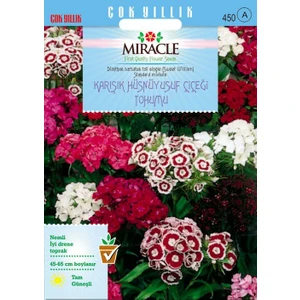 Miracle Tohum Miracle Uzun Boylu Karışık Renkli Hüsnü Yusuf Çiçeği Tohumu (690 tohum)