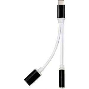 Type-C USB C 2in1 Şarj Kulaklık Dönüştürücü 3.5 mm Jack Adaptör