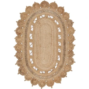 Eko Halı Flatweave Ca-109 Natural Xw Hasır El Dokuma