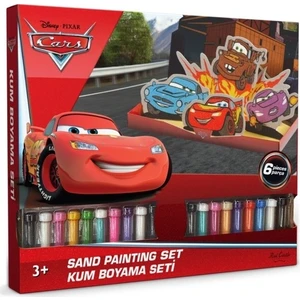 Cars Tiyatro Sahnesi Büyük Kum Boyama Seti-Red Castle BKS-01