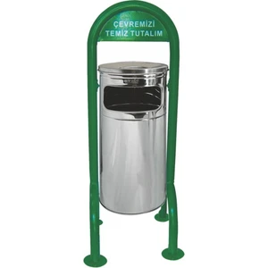 Arı Metal 1708 Bahçe Çöp Kovası Paslanmaz