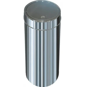 Arı Metal 1324 Dokunmatik Çöp Kovası Paslanmaz 27 Litre İtme Kapak 24*60 Cm