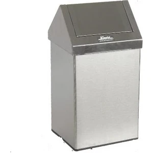 Arı Metal 1301 Çatı Kapaklı Çöp Kovası Paslanmaz 6 Litre 430 Kalite