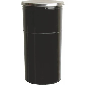 Arı Metal 1105 K Kapalı Tip Çöp Kovası Boyalı 34 Litre Siyah
