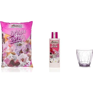 Yalova Fidan Market Orkide Saksı 1.5 Lt - 3 Lt Orkide Toprağı - 225 Ml Sıvı Besin