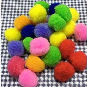 Ponpon 50 Adet Karışık Renkli Ponpon 3 cm