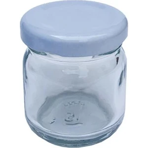 Kavanoz 30 Adet Mini Cam Kavanoz Bal Kavanoz Bebek Nikah Şekeri Gümüş Kapak 40 cc 4,2 cm* 5 cm