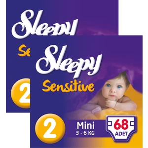 Sensitive Bebek Bezi 2 Beden Mini Jumbo Paket 68X2 136 Adet