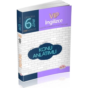 Editör Yayınları 6. Sınıf VIP İngilizce Konu Anlatımlı