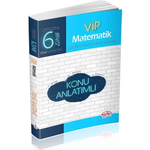 Editör Yayınları 6. Sınıf VIP Matematik Konu Anlatımlı