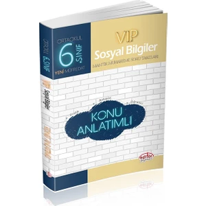 Editör Yayınları 6. Sınıf VIP Sosyal Bilgiler Konu Anlatımı