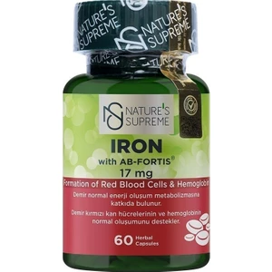 Nature's Supreme Iron 17 mg 60 Kapsül