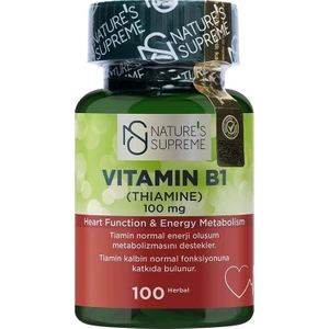 Nature's Supreme Vitamin B1 100 Mg 100 Kapsül 