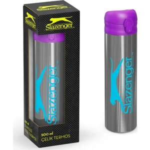 Slazenger 500 Ml Çelik Termos Matara (Pembe Kapak)