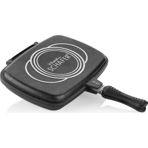 Granit Kare Double Grill Pan 32 Cm - Siyah