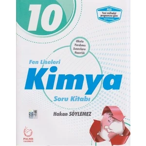 Palme Yayıncılık 10. Sınıf Fen Liseleri Kimya Soru Kitabı