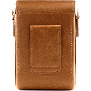 MegaGear Nikon Coolpix A1000, A900 Suni Deri Dikey Kamera Çantası