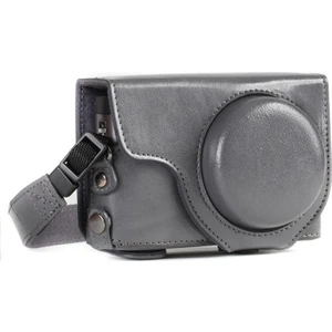 MegaGear Panasonic ZS70 ZS80, TZ90, TZ95 Suni Deri Kamera Çantası