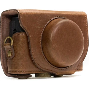 MegaGear Sony Cyber-Shot DSC-HX80, HX90V Suni Deri Kamera Çantası