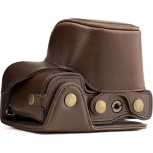 MegaGear Sony Alpha A6000 A6300(16-50mm) Suni Deri Kamera Çantası