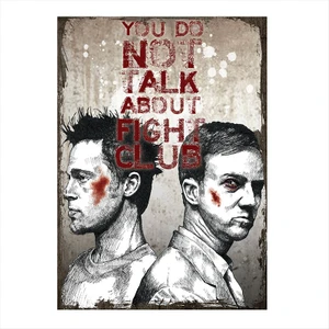 Tablomega Ahşap Tablo Fight Club Dövüş Klübü