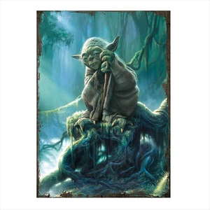 Ahşap Tablo Star Wars Yoda
