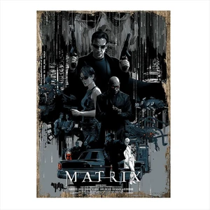 Ahşap Tablo The Matrix Poster