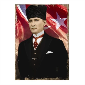 Ahşap Tablo Mustafa Kemal Atatürk