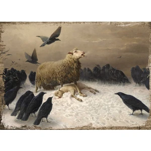 Ahşap Tablo August Friedrich Schenck Anguish