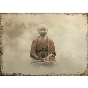 Ahşap Tablo Buda