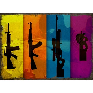 Ahşap Tablo Cs Go Silah Çeşitleri