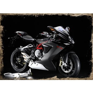 Ahşap Tablo Mv Agusta F3 A2 Motorsiklet