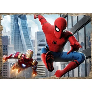 Ahşap Tablo Örümcek Adam Marvel Karekter