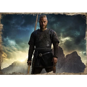 Ahşap Tablo  Ragnar Lothbrok Vikingler