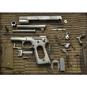 Ahşap Tablo Tactical Tabanca
