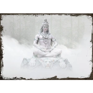 Ahşap Tablo Mahashivaratri  Shiva