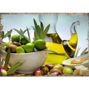 Ahşap Tablo Zeytin Zeytin Yağı