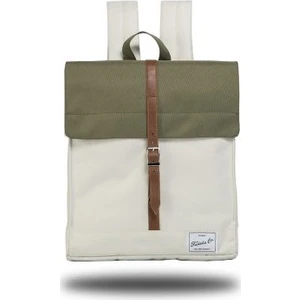MBS Khaki-Cream Backpack Laptop Bölmeli Sırt Çantası