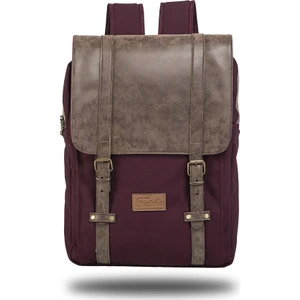 NYP Burgundy Backpack Laptop Bölmeli Sırt Çantası