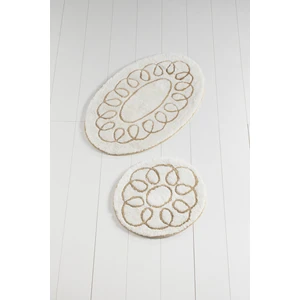 Chilai Home Safir Ekru 2 Li Set Banyo Halısı