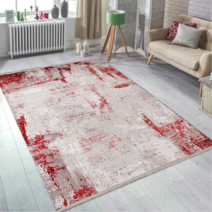 Sanat Halı Doku 1090 Gri Saçaklı Halı