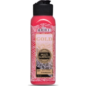 Gold Multi Surface Satin Akrilik Boya 140Ml 224 Çilek Kırmızı