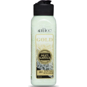 Gold Multi Surface Satin Akrilik Boya 140Ml 281 Retro Yeşil