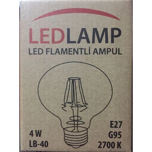 Hmydesign Ledlamp G95 Rustik Ampul