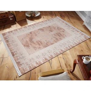 Sanat Halı Delüks 6992 Bej 160X230 Saçaklı Halı